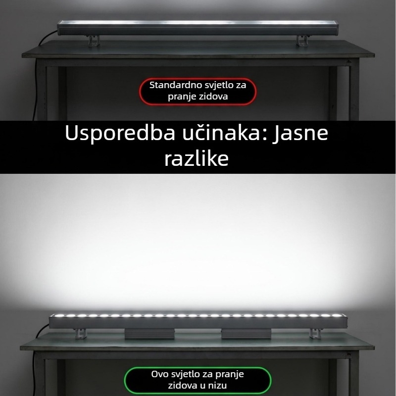 LED zidna rasvjeta za fasadu – vanjski linearni RGB konturno svjetlo