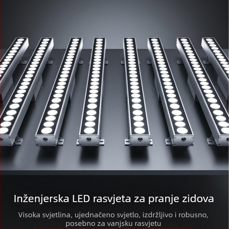 LED zidna rasvjeta za fasadu – vanjski linearni RGB konturno svjetlo