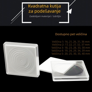 46 mm kvadratna prilagodljiva kutija za kapsule novčića