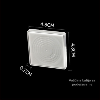 46 mm kvadratna prilagodljiva kutija za kapsule novčića
