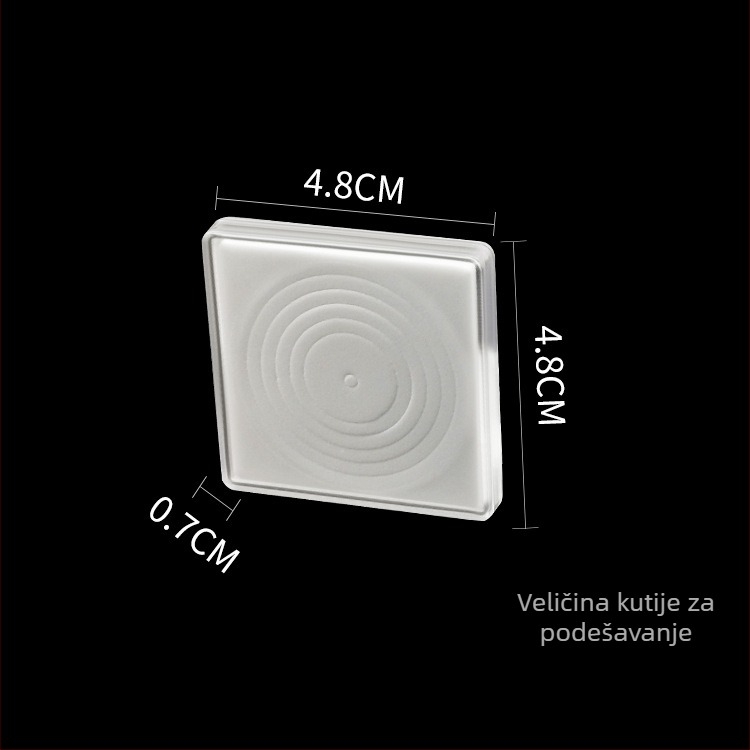 46 mm kvadratna prilagodljiva kutija za kapsule novčića