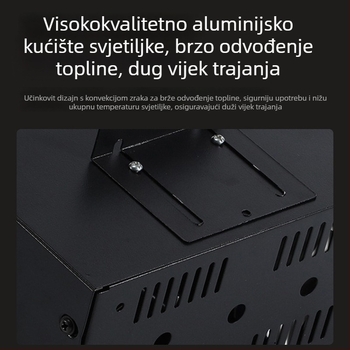 LED downlight i spot svjetlo s aluminijskim kvadratnim kanalom za komercijalno osvjetljenje