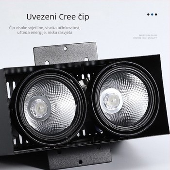 LED downlight i spot svjetlo s aluminijskim kvadratnim kanalom za komercijalno osvjetljenje