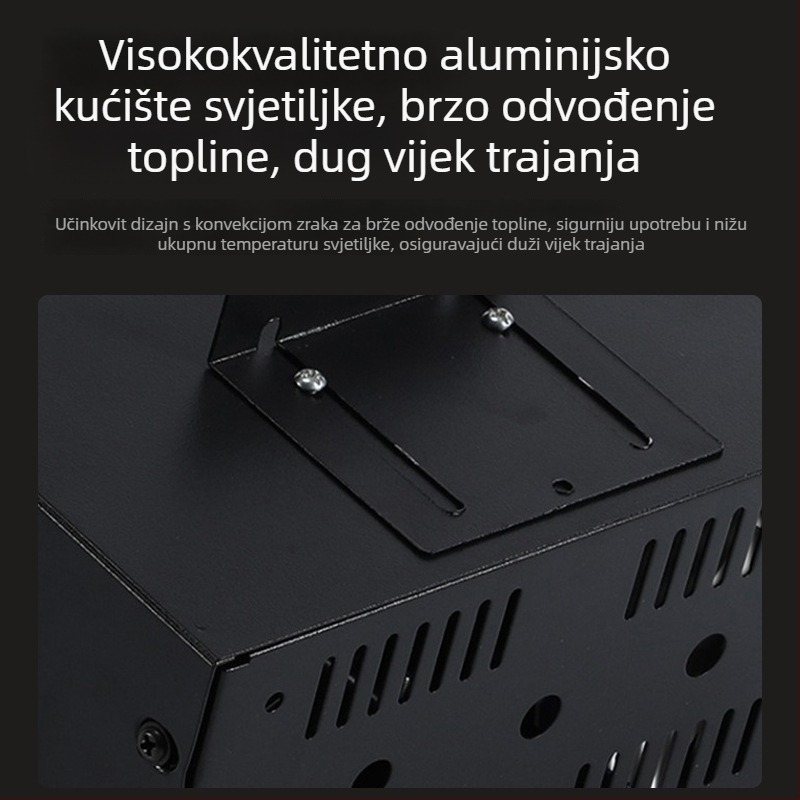 LED downlight i spot svjetlo s aluminijskim kvadratnim kanalom za komercijalno osvjetljenje