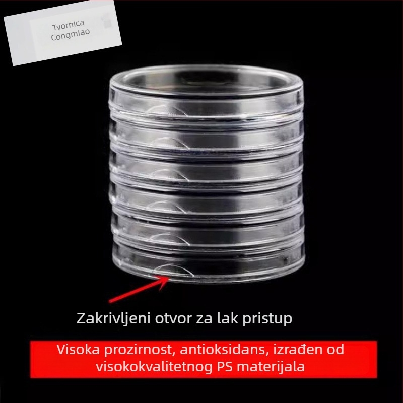 Kutija za zaštitu zodijalnih novčića Godine Zmaja, kutija za pohranu novčića, zbirka od 40 novčića sjećanja Godine Zmije, ekskluzivno za nove kupce