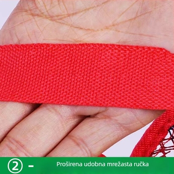 Mini najlonska mrežasta torbica za ribolov u potoku, sklopiva i prijenosna, s šarenim prugama