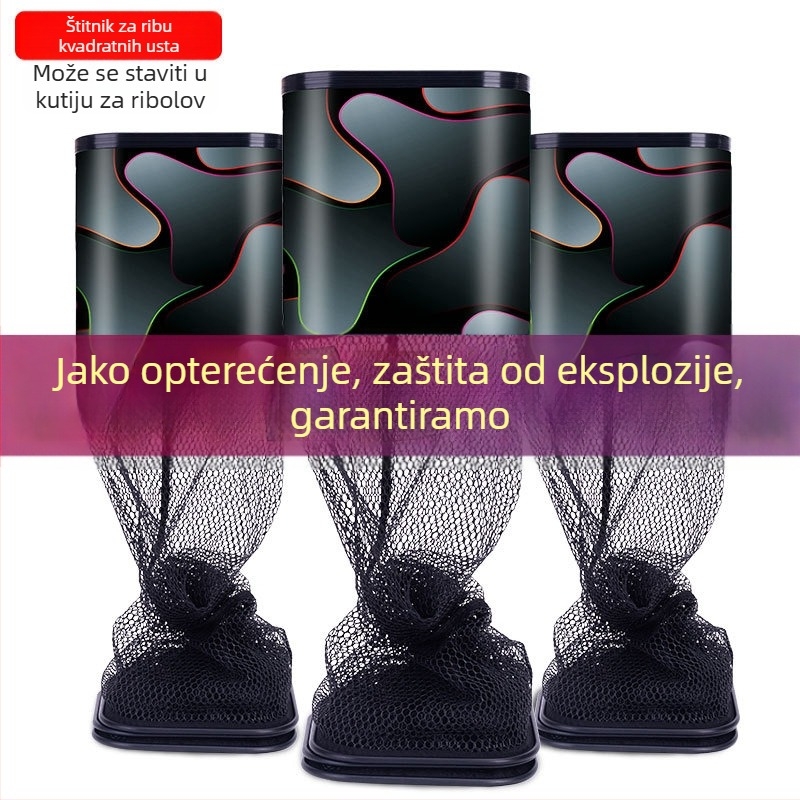 Prenosna mrežica za ribolov s kvadratnim otvorom, mini mreža za potok, brzo sušenje, mreža s ljepilom za zaštitu riba