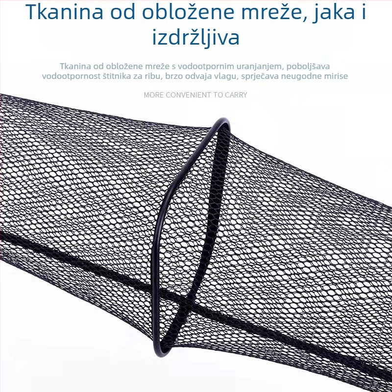 Prenosna mrežica za ribolov s kvadratnim otvorom, mini mreža za potok, brzo sušenje, mreža s ljepilom za zaštitu riba
