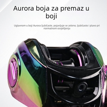 Šarena potpuno metalna baitcasting mašina za dugačke domete bacanja