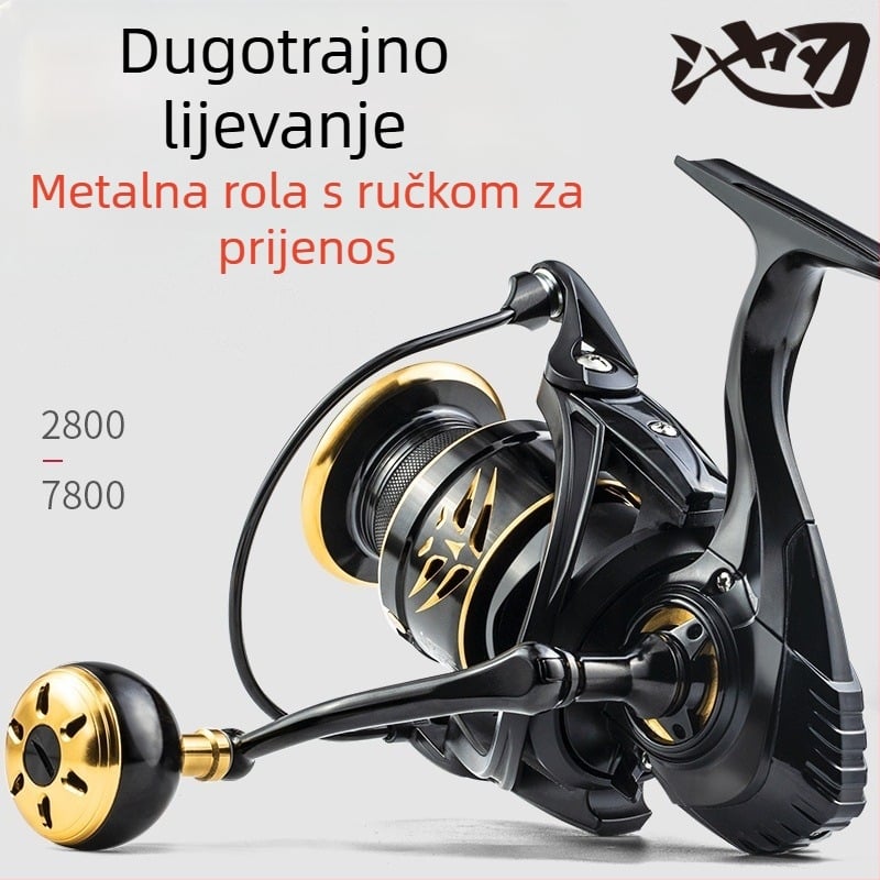 Pool Blade metalna ribolovna mulineta za velike ribe — za spinning i casting, dugi domet bacanja