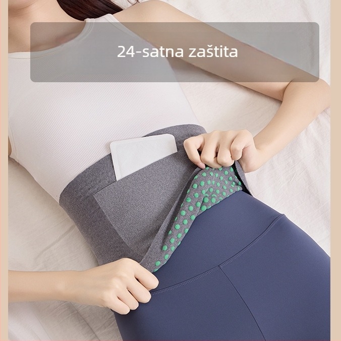 Samozagrijavajući pojas za struk s baršunastim džepovima