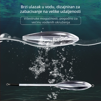 Novi alat za bacanje bez najlona, s sporim potapanjem, pomoć za umjetne mamce, dugi domet bacanja, otporan na zaplitanje, namijenjen ribama s velikim ustima.