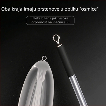 Novi alat za bacanje bez najlona, s sporim potapanjem, pomoć za umjetne mamce, dugi domet bacanja, otporan na zaplitanje, namijenjen ribama s velikim ustima.