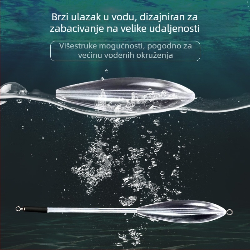 Novi alat za bacanje bez najlona, s sporim potapanjem, pomoć za umjetne mamce, dugi domet bacanja, otporan na zaplitanje, namijenjen ribama s velikim ustima.