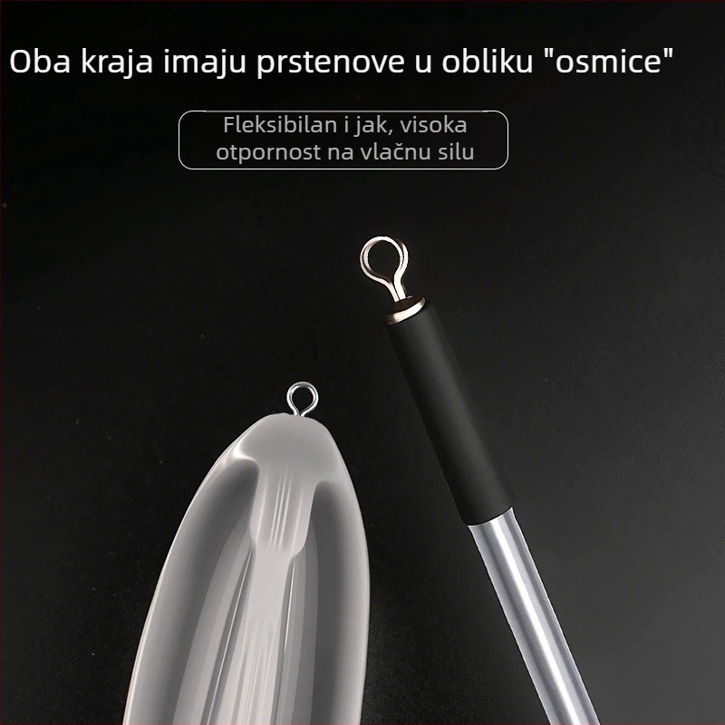 Novi alat za bacanje bez najlona, s sporim potapanjem, pomoć za umjetne mamce, dugi domet bacanja, otporan na zaplitanje, namijenjen ribama s velikim ustima.