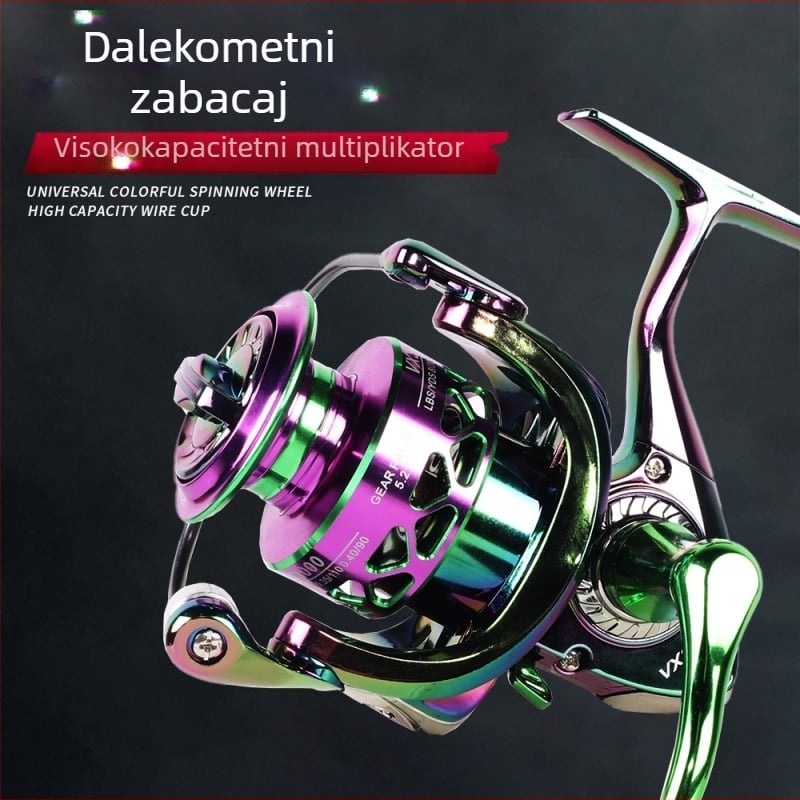 Šarena metalna spining mašina za duga bacanja u slanoj vodi