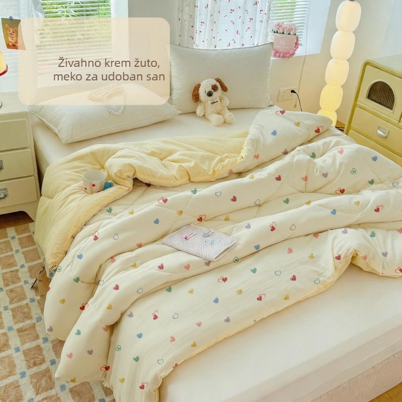 Četverosezonska deka za jednokrevetnu sobu u domu, poliester punjenje, tkanina od kemijskih vlakana