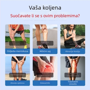 Zglob koljena s trakom za patelu za trčanje i badminton – zaštita zgloba koljena