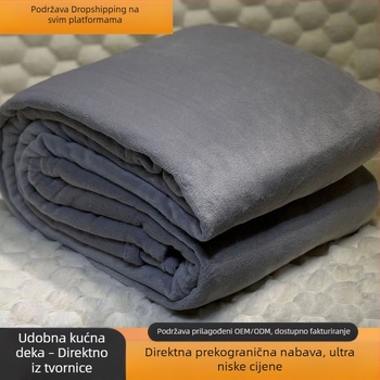 Dvostrano plišasta flanelna deka za sve sezone, za studentske domove i sofe.