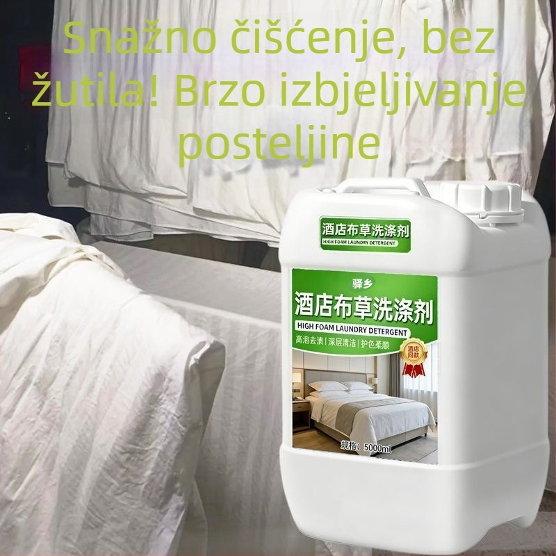 Visoko učinkovit deterdžent za pranje u hladnoj vodi za hotelsku upotrebu; otopina izbjeljivača za bijelu odjeću, posteljinu i navlake za pokrivače