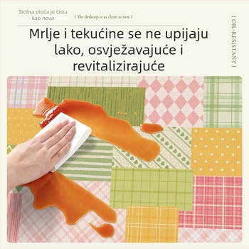 PVC podmetač za stol – vodootporan, otporan na masnoću, jednostavan za čišćenje, pravokutan, INS stil