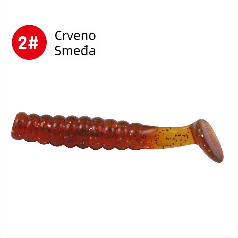 4 cm ili 5,5 cm trepćuća T‑repna meka varka, bionička mekana varalica za bass i mandarin ribu