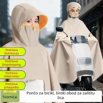 Pončo za kišu za električni skuter i motocikl, cijelo tijelo, ekstra velika, vodootporna Oxford tkanina