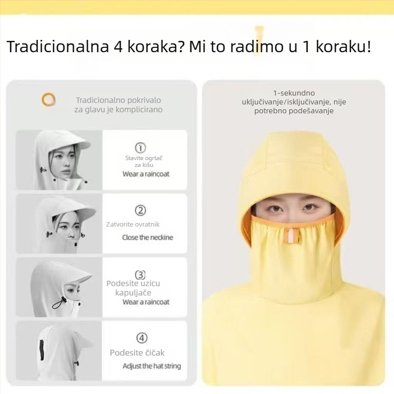 Pončo za kišu za električni skuter i motocikl, cijelo tijelo, ekstra velika, vodootporna Oxford tkanina