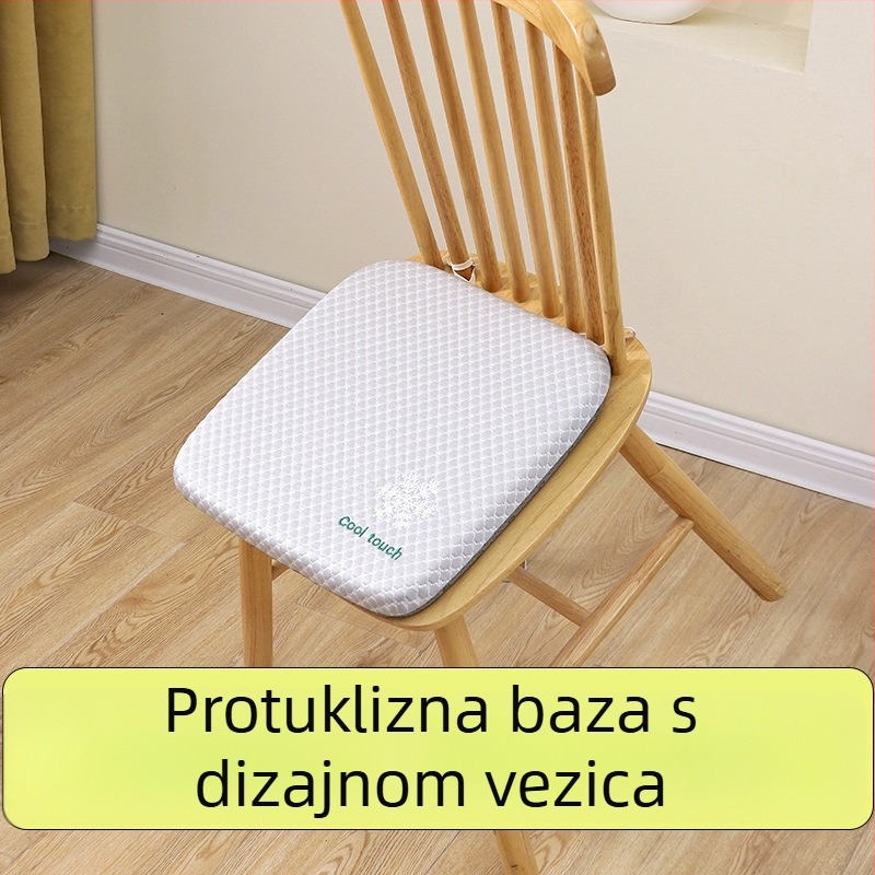 Podložak za sjedenje od memorijske pjene za uredski stolac, prozračan, protiv klizanja, deblji