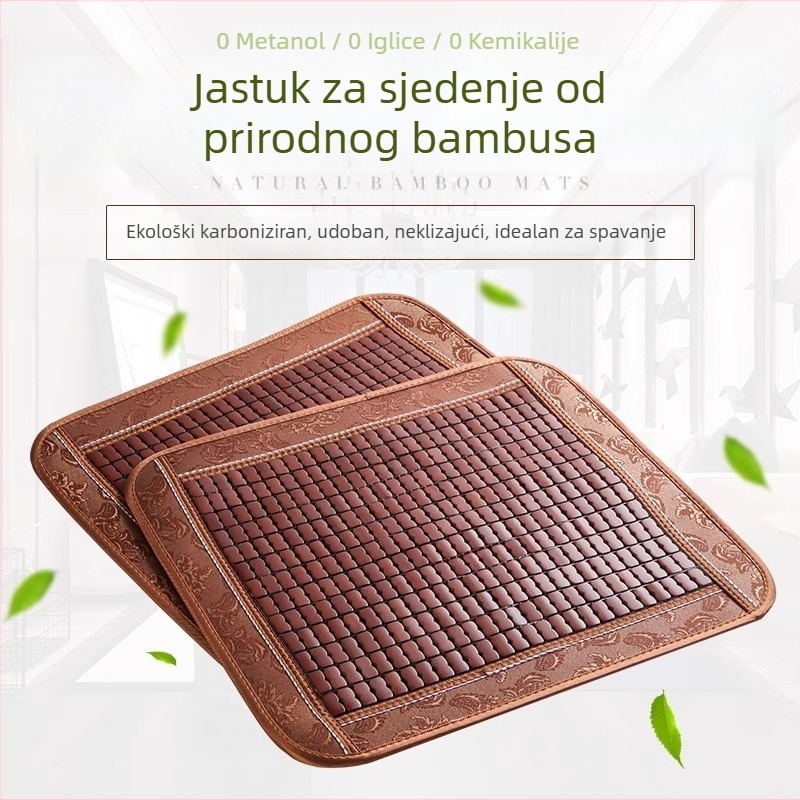 Prozračna bambus sjedala jastuk za uredski stol i automobil, udobnost pri duljem sjedenju