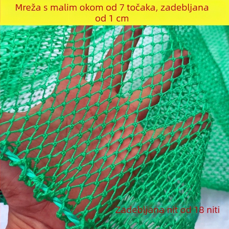 Ojačana mreža za ribolov s 18 niti i malim očima za žive ribe