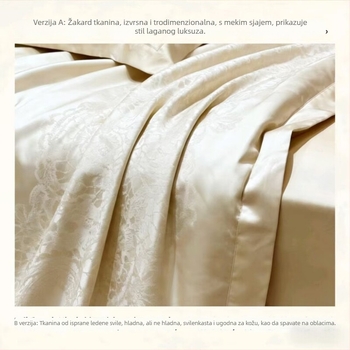 Ljetni jacquard svileni set posteljine od četiri dijela, periva svila, svilenkasto glatkoća, lagani luksuz