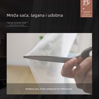 Princeški stil viseća mreža protiv komaraca za dječju sobu, kupolasti šator za krevet od 120 cm