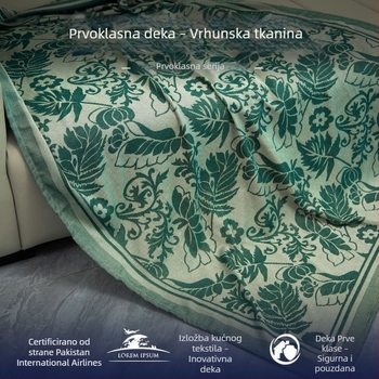 Premium pokriva u stilu avijacije, otporna na gužvanje, izuzetno mekana, geometrijski uzorak, četiri sezone, poliester, nordijski minimalistički prekrivač za kauč