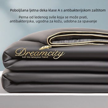 2026 novi model ljetne deke od ice silk s hladnim učinkom, četiri dijela, strojno pranje