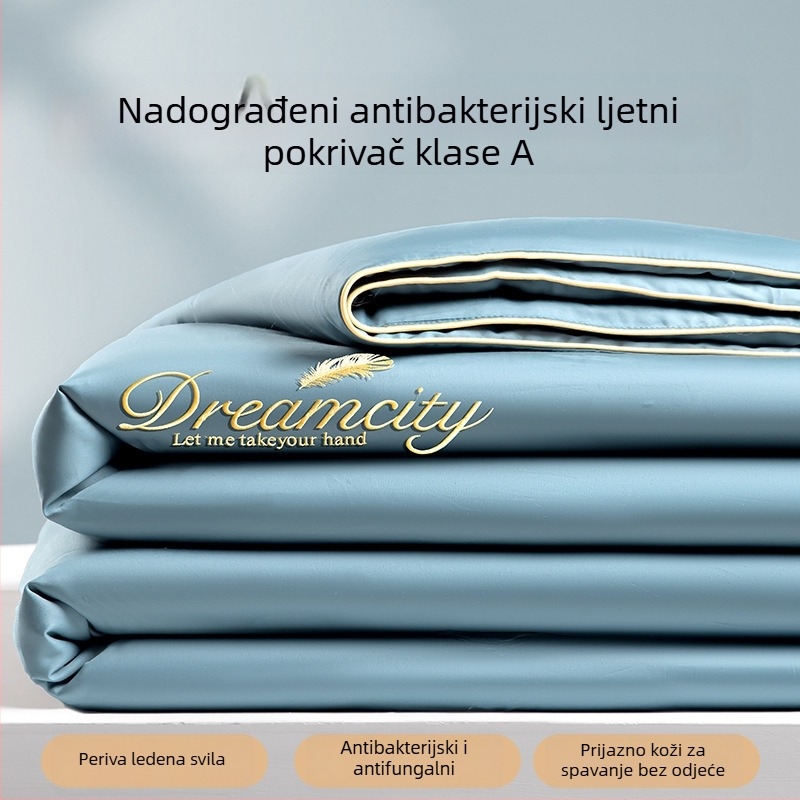 2026 novi model ljetne deke od ice silk s hladnim učinkom, četiri dijela, strojno pranje