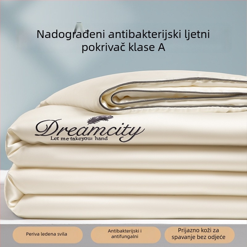 2026 novi model ljetne deke od ice silk s hladnim učinkom, četiri dijela, strojno pranje
