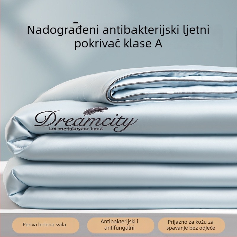 2026 novi model ljetne deke od ice silk s hladnim učinkom, četiri dijela, strojno pranje