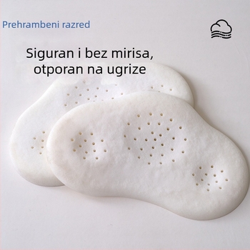 Dječji jastuk klase A, prozračan i periv, silikonsko jezgro jastuka u obliku polumjeseca, za djecu 1-6 godina