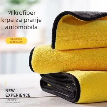 Velika debela krpa za pranje automobila, bez tragova, posebna krpa za čišćenje vozila, upijajuća krpa za stakla vozila, bez vlakana