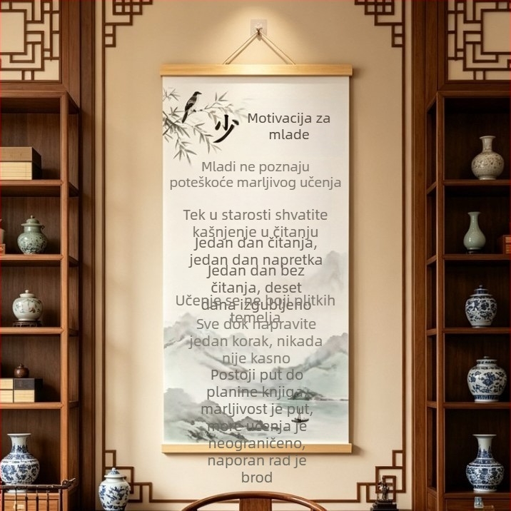 Nova stil motivacijska zidna slika za tinejdžere, pogodna za dom, radnu sobu i učionu