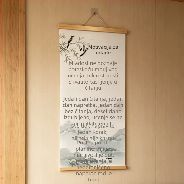 Nova stil motivacijska zidna slika za tinejdžere, pogodna za dom, radnu sobu i učionu