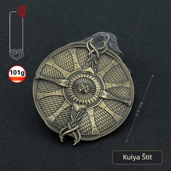 God of War Kratosov štit čuvara – potpuno metalni model oružja, dekorativni predmet