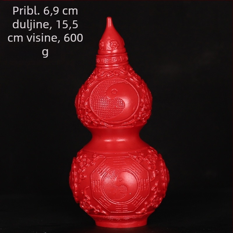 Cinabar tikvasto ukras za dnevni boravak – Feng Shui dekor