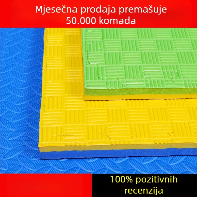 Taekwondo mata visoke gustoće, duljine 1 m, pod od pjene za trening, ples i borilačke vještine