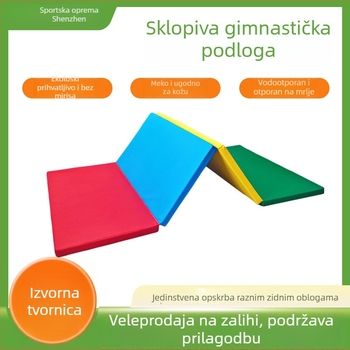 Tri-slojna gimnastička prostirka za kućnu upotrebu, protukluzna i deblja, za ples, jogu i trening.