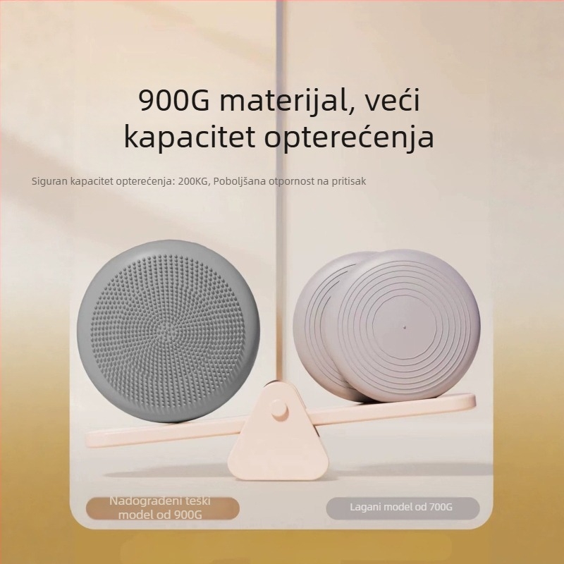 Joga prostirka s mat završnim, plochim dizajnom za ravnotežu, jastukom i masažom, protuklizna i debela