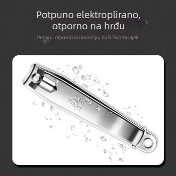 Klipovi za nokte od nehrđajućeg čelika s elektroplatiranim završetkom i oštrim ravnim rubom – za kućnu i profesionalnu manikuru