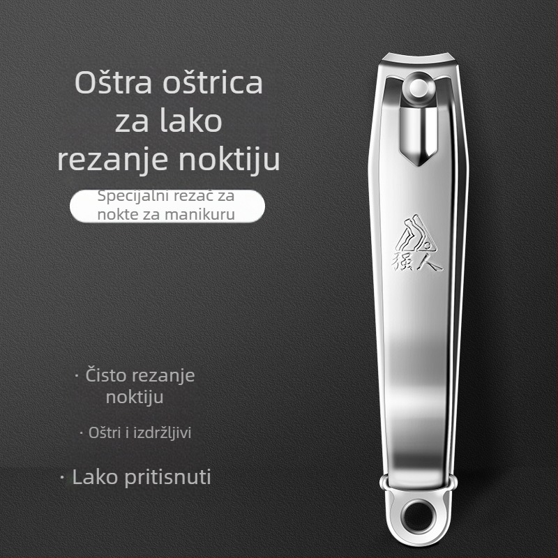 Klipovi za nokte od nehrđajućeg čelika s elektroplatiranim završetkom i oštrim ravnim rubom – za kućnu i profesionalnu manikuru