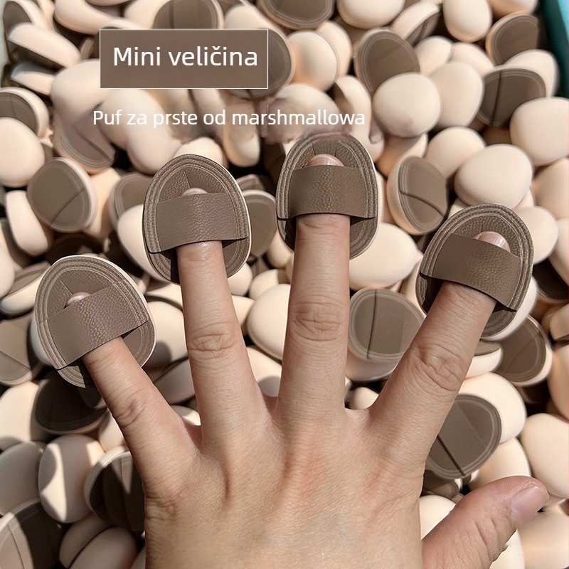 Marshmallow prstni pudrastić i zračni puder, beauty egg za dugotrajno nanošenje temelja